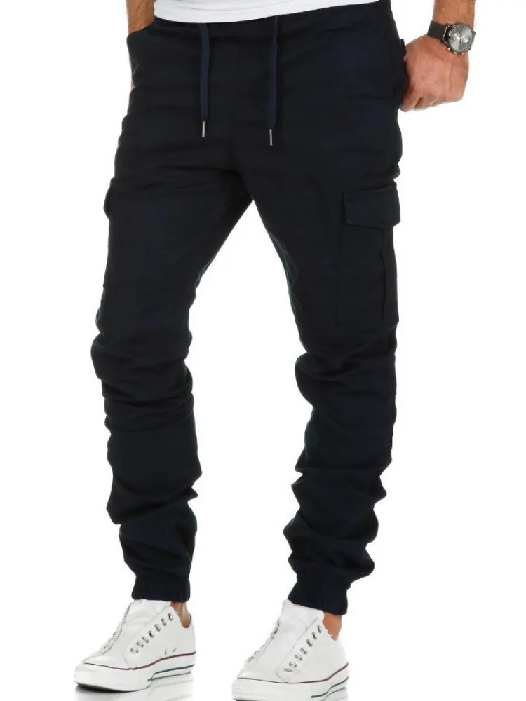 

Cargo Pants Men Elastic Multiple Pocket Military Male Trousers Casual Outdoor Joggers Pant Joggers Trousers Fashion Men Pants