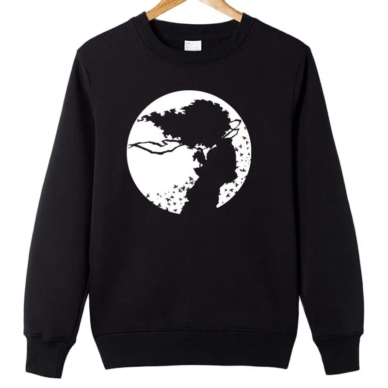 Осень-зима Смешные афро Самурайские худи мужские повседневные толстовки для