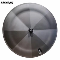hulkwheels 700c 25mm width carbon disc wheel aero shape ud 3k wheels clincher tubular tubeless for triathlon time track tt bike