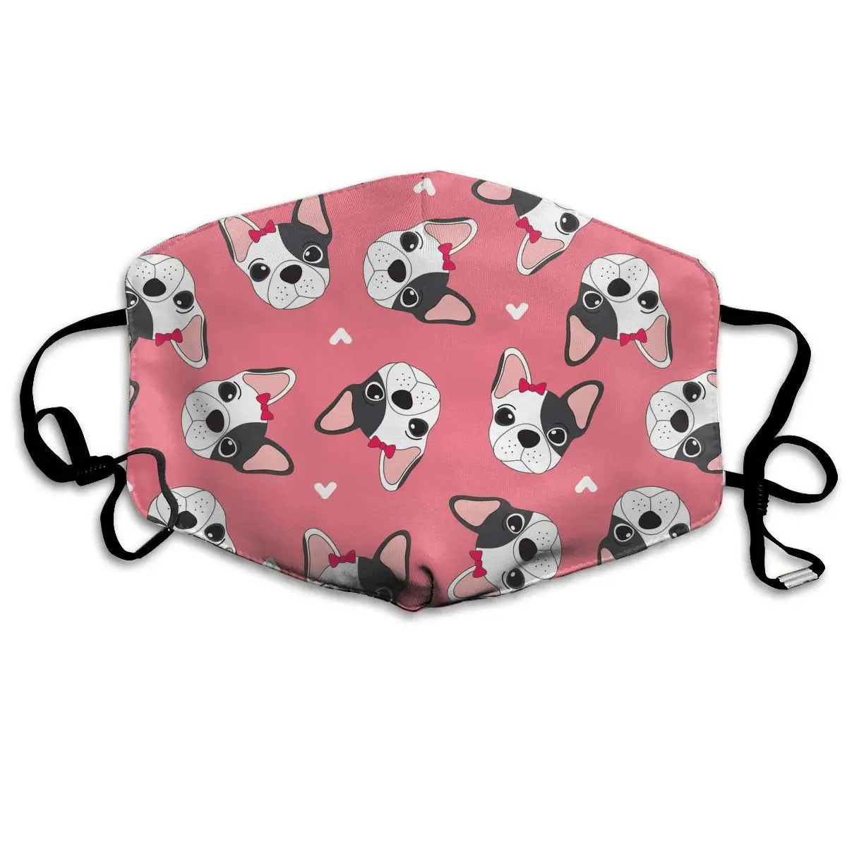 

Cute Cartoon Dogs Washable Reusable Mask, Cotton Anti Dust Half Face Mouth Mask For Kids Teens Men Women With Adjustable Ear