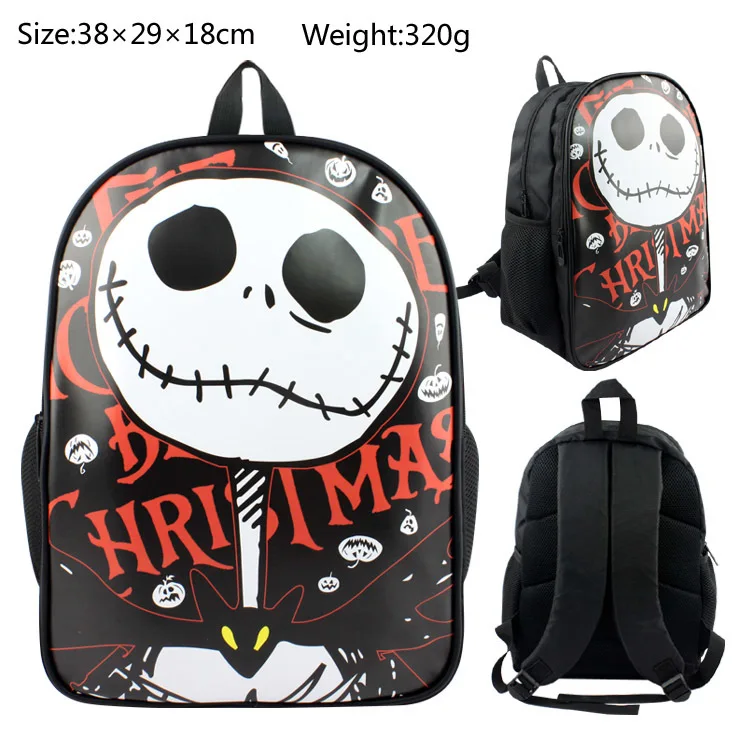 Кошмар до Рождества Косплей Рюкзак Студенческая Печать холст сумка для