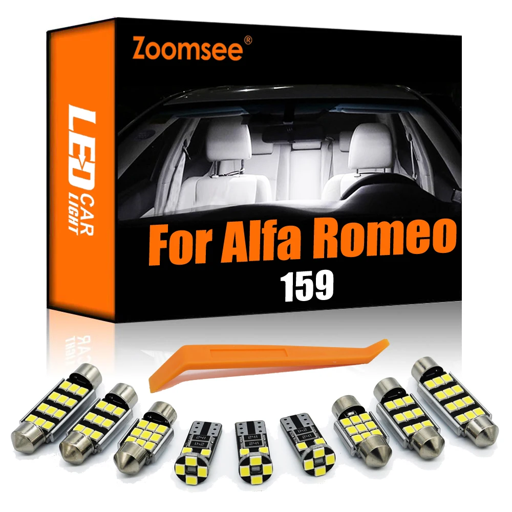 

Zoomsee 15Pcs Interior LED For Alfa Romeo 159 2005-2011 Canbus Vehicle Bulb Indoor Dome Map Reading Light Auto Lamp Accessories