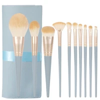 10pcs professional makeup brush set soft fur beauty highlighter powder foundation concealer multifunctional cosmetic tool