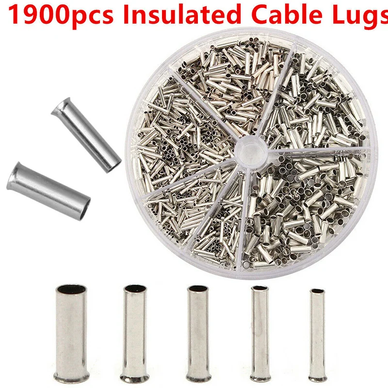 Горячая 1900 шт T2 изолированные стыковые соединители толстый Электрический провод