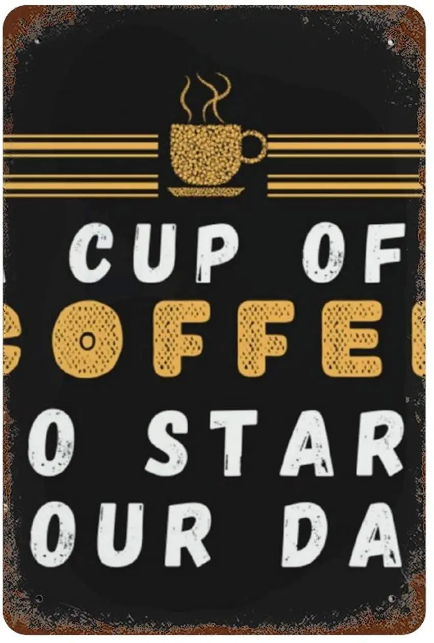 

Endless Coffee Cup Vintage Metal Sign, Retro Tin Signs for Store, Bar, Home Decoration Retro Tin Sign for Kitchen