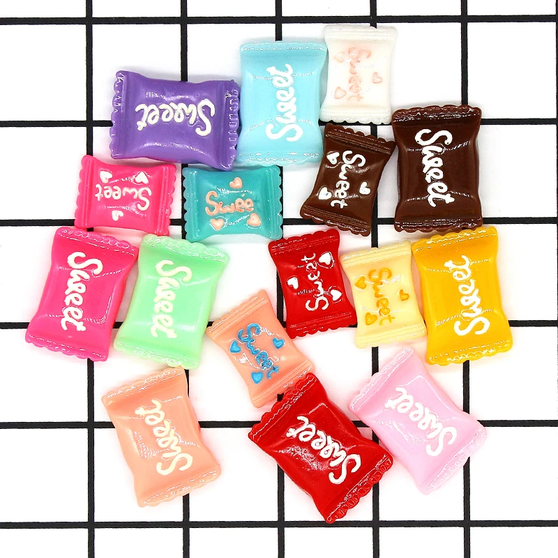 

10 шт./лот 13*17 мм милые 3D акриловые милые конфеты каучуковые Подвески 23*16 мм «сделай сам» для самостоятельного изготовления браслетов ювелирн...