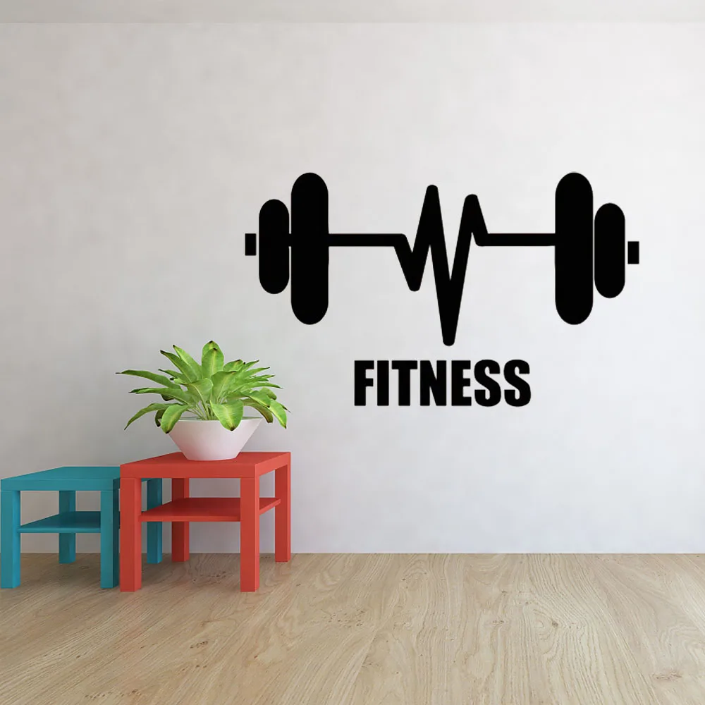 

Fitness wand aufkleber Kunst Abnehmbare Decor Gesundheit Motivation Vinyl Gesundheit Sport Inspirational Hause Tapete