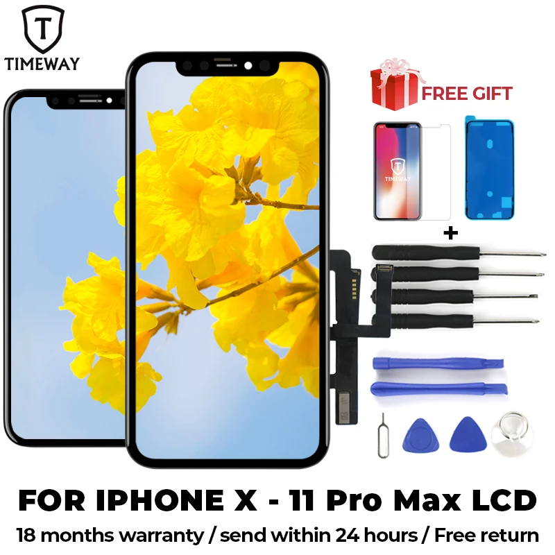 Enlarge Hot sell For iPhone 11 11Pro 11Pro Max LCD Touch Screen Replacement For iPhone X XS XSMAX XR LCD Screen Without Dead Pixel+Tools