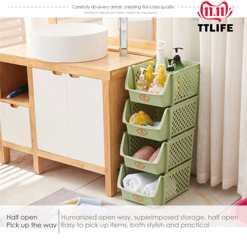 Многофункциональная стойка для хранения TTLIFE кухонная корзина овощей коробка