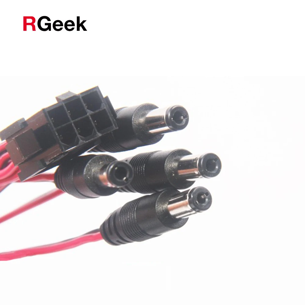 50 см PCI-E PCI Express PCIE 6-контактный разъем постоянного тока 5 5x2 мм вилки 12 В ATX 18AWG кабель