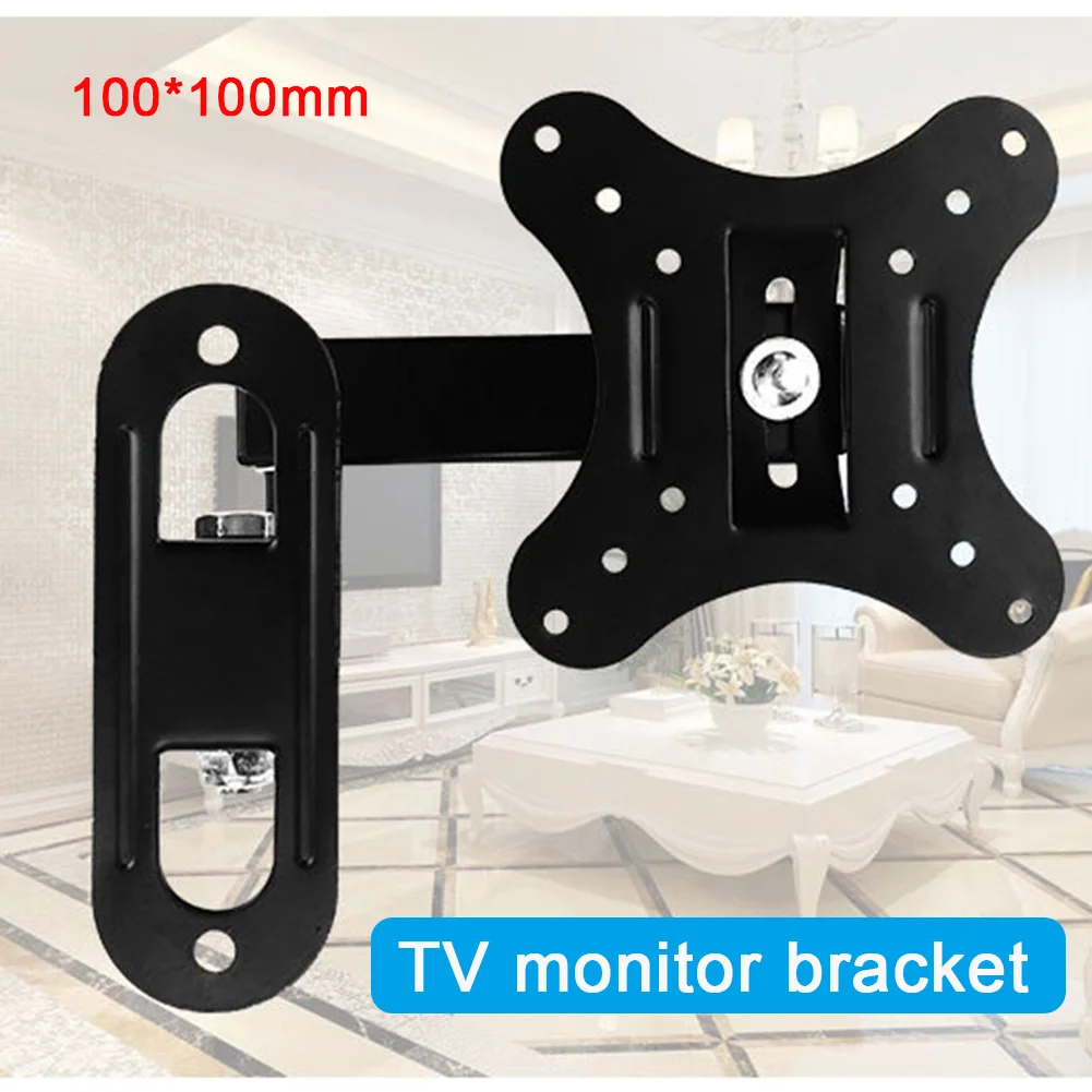 

Adjustable Rotating Telescopic 14-26 Inch TV Wall Mount Bracket Computer Monitor Stand Holder for LCD Television