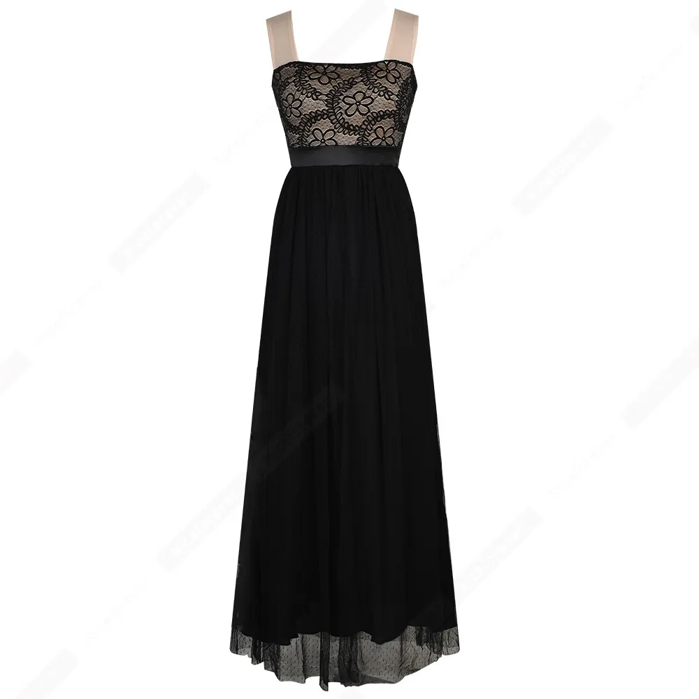 Женское вечернее прямое платье-макси в горошек без рукавов