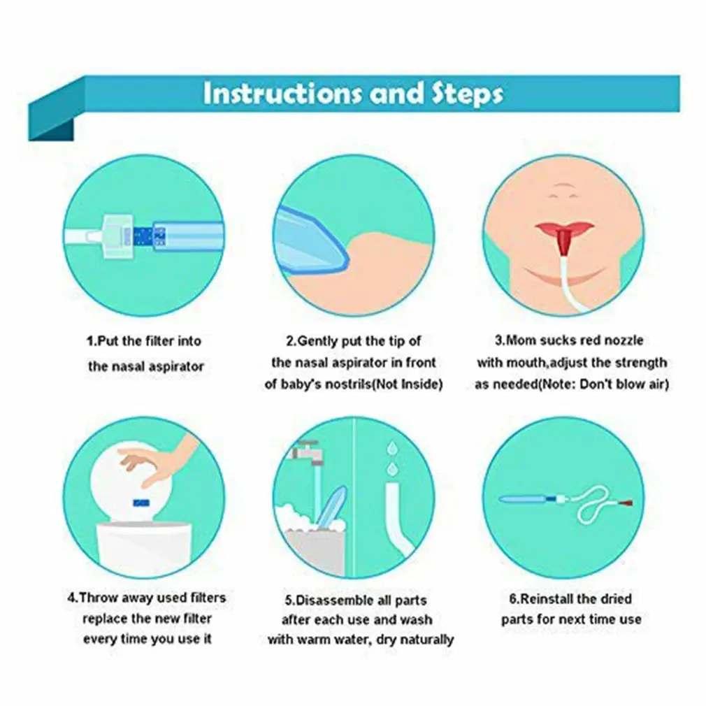 

Baby Mouth Aspirator Safe Oral And Nasal Obstruction Relief Fast Healthy Baby Nasal Cavity Aspirator