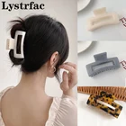 Lystrfac в Корейском стиле Ins акриловая заколка для волос для женщин волос тарелка лапа головной убор в стиле ретро с боковой зажим для волос аксессуары для волос Головные уборы