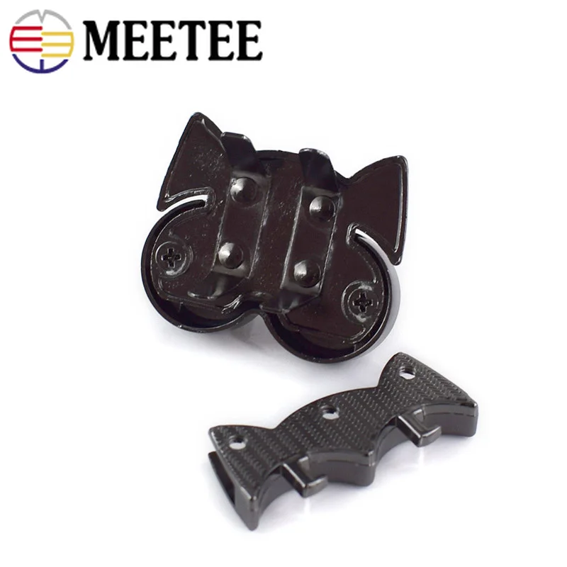 Meetee 32x32 мм металлическая закручивающаяся женская сумка с замком защелкивающаяся