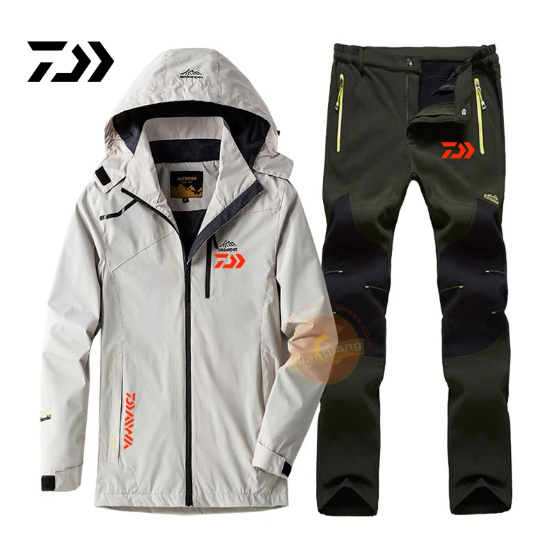 

Новый утепленный комплект одежды для рыбалки Daiwa, Мужская дышащая Спортивная одежда для рыбалки на открытом воздухе, водонепроницаемый кос...