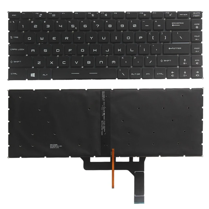 

New US keyboard for MSI PS63 MODERN 8M PS63 MODERN 8RC laptop US keyboard backlit