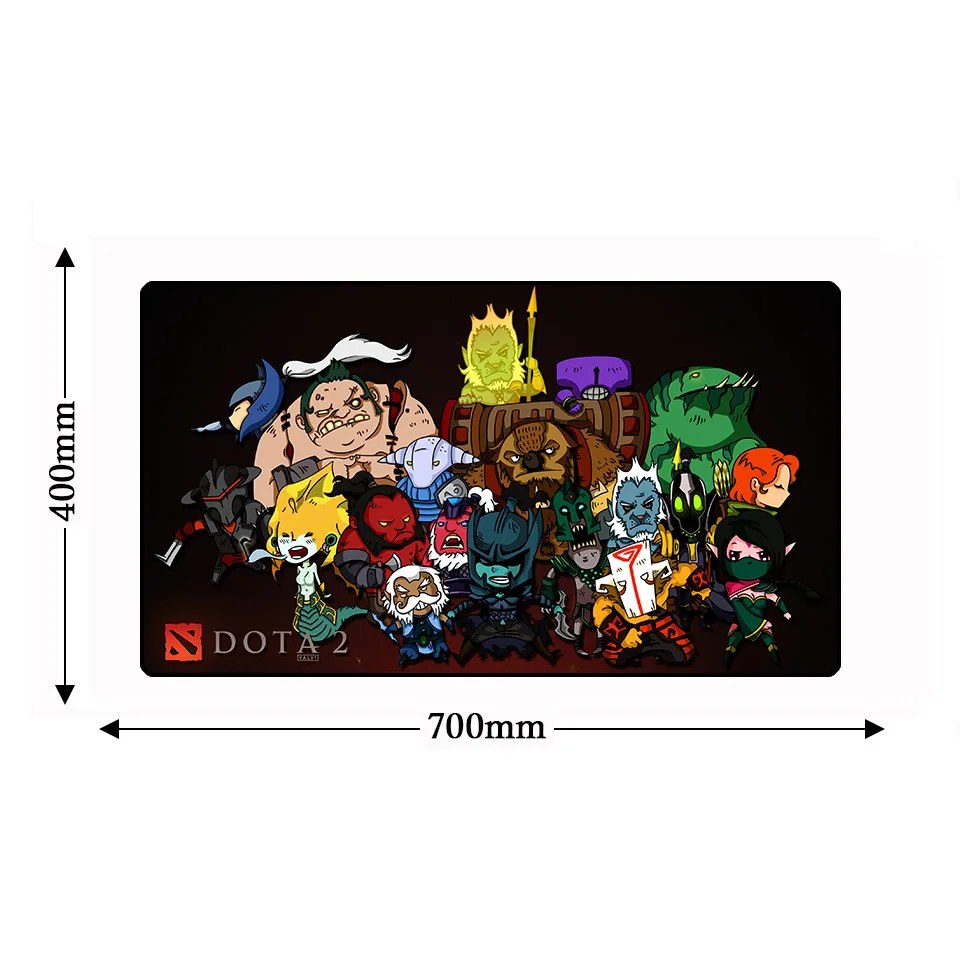 Противоскользящий XL DOTA 2 натуральный резиновый компьютерный игровой коврик для