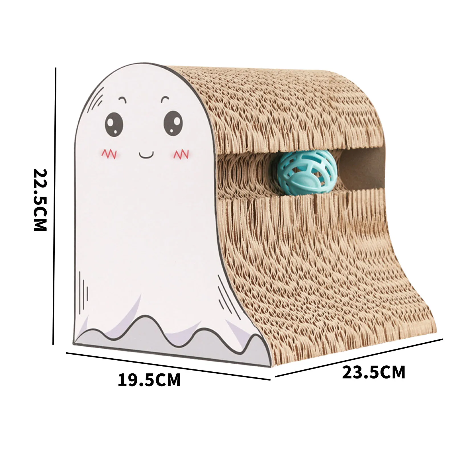 

Cats Toys Scratcher Cardboard Durable Corrugated Paper Toy Grinding Nails Lounge Bed Cat Scratch Board With Suction Cup Cat Toys