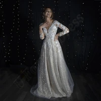 light champagne aline sparkly wedding dresses sposa vestidos appliques bridal party gowns robe de mari%c3%a9e drop shipping
