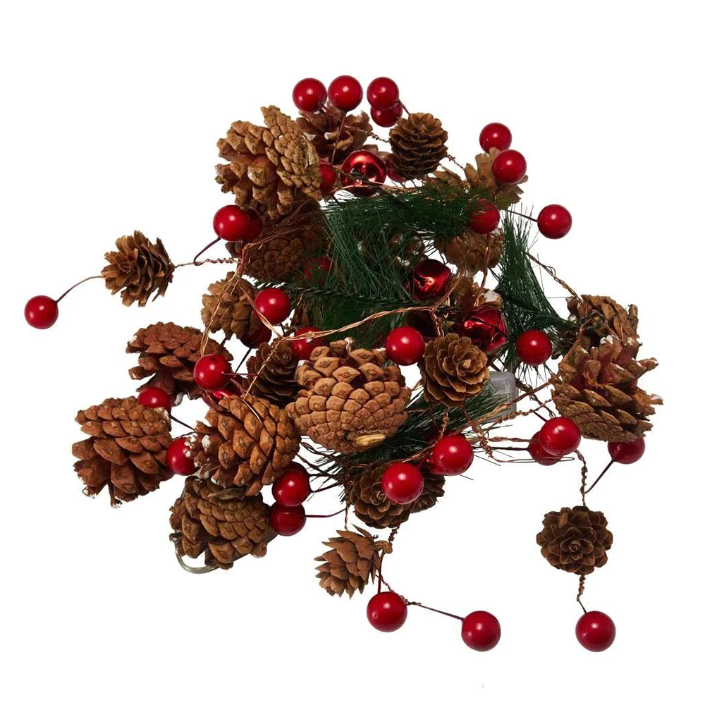 

Led Copper Wire Lights Christmas Pine Cone Lights String Pine Needles Decoration Small Mulberry Creative Decorative Lights