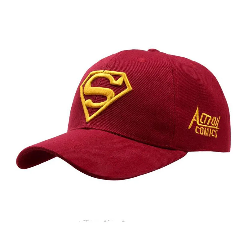 Модная Мужская и Женская Бейсболка Snapback с регулируемой посадкой кепка супермена
