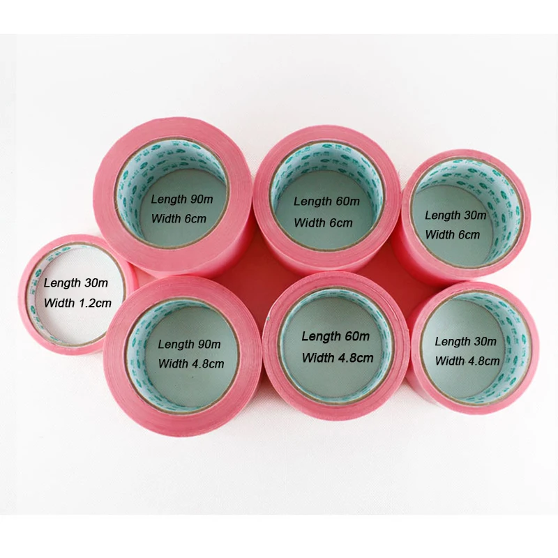 1 Roll 9 Sizes Pink Packing Tape BOPP Adhesive Courier Box Sealing Business Office Supplies | Канцтовары для офиса и дома