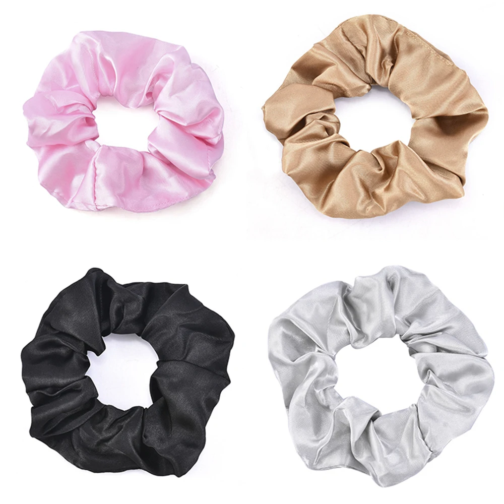 

Модные однотонные повязки на голову для женщин и детей, аксессуары для волос, резинки для волос, розовые резинки, Сказочная французская сетч...