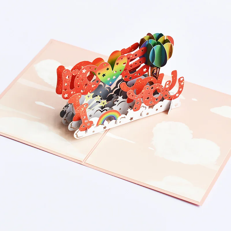 5 шт. поздравительная открытка Я ЛЮБЛЮ ТЕБЯ Сердце