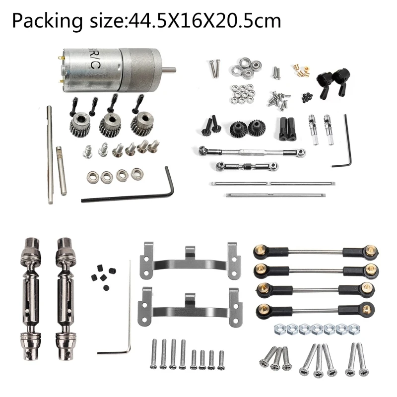 

Children Full Scale Four-wheel Drive Pickup RC Crawler Car Model Toy DIY Assembly Parts for WPL C24-1 1/16 RC Car
