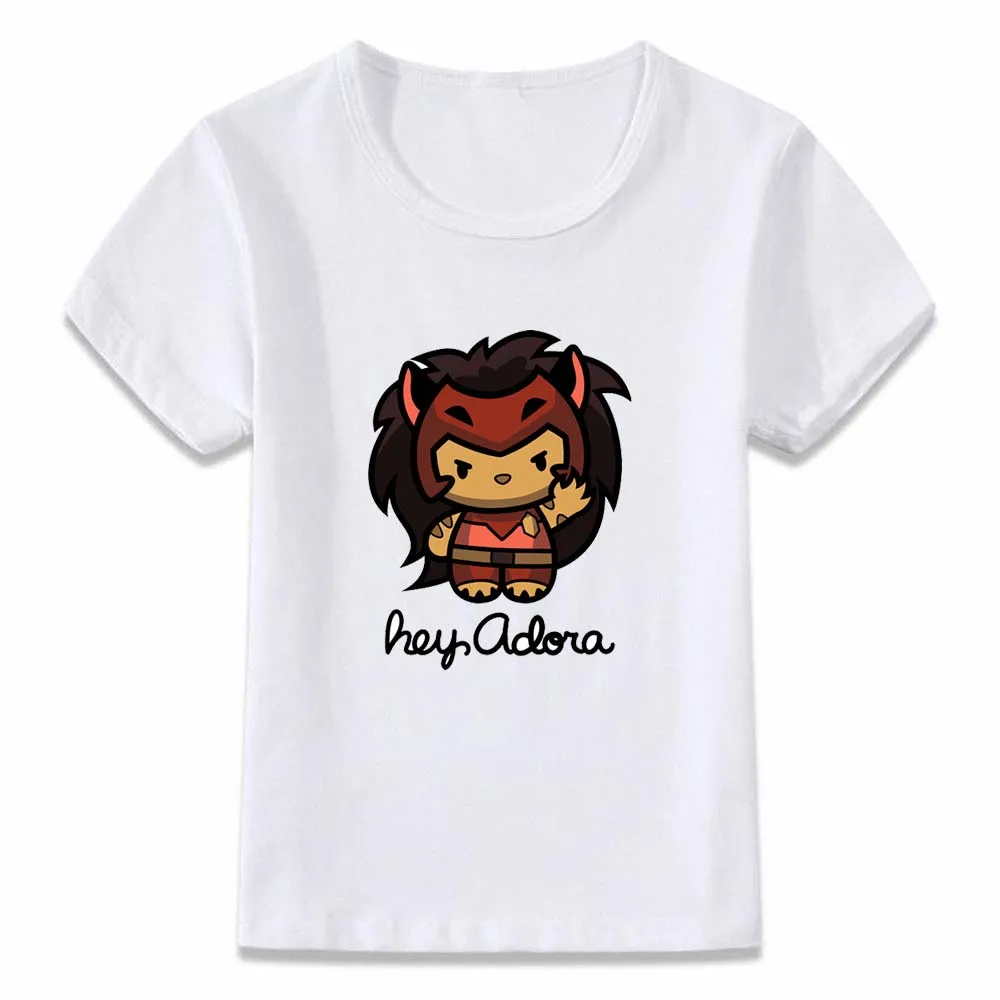 Детская одежда футболка Hey Adora Catra and She Ra принцы могущества для мальчиков и девочек