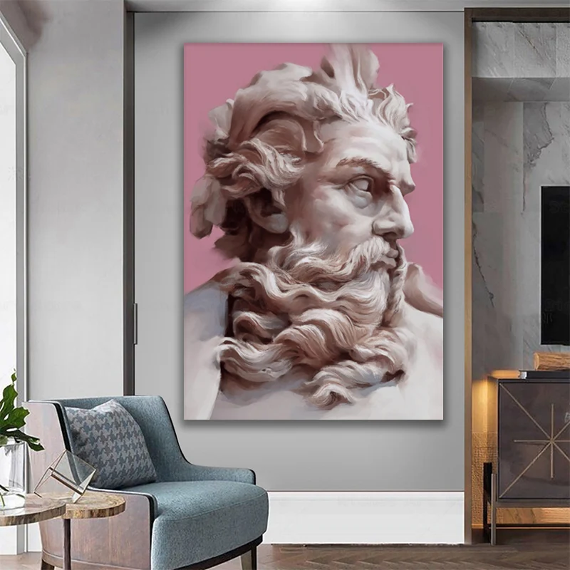 

Greek Statue Sculpture Canvas Art Print Posters Figure Painting on the Wall Street Picture Decor Living Room Home Decoration