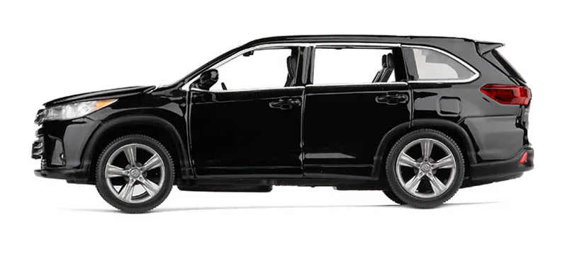 1/32 сплав Highlander литые игрушечные машины Литье металла SUV Pull Back Sound Light Коллекция игрушек автомобиль