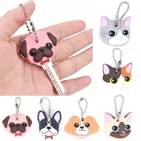 1pc cartoon silicone protective key case cover for key control dust cover holder organizer home accessories supplies