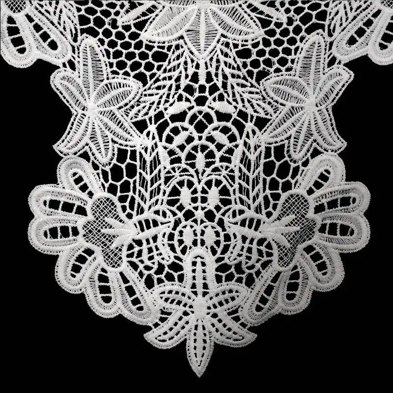 Вышивка с круглой горловиной для творчества искусственные Съемная воротники