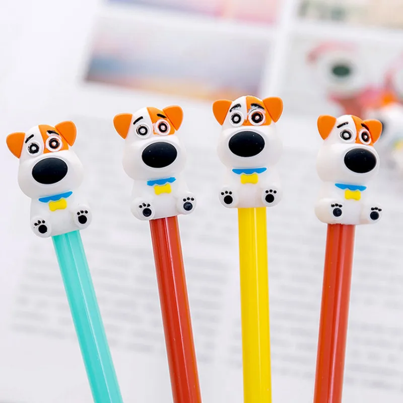40 PCs Kawaii Puppy 0.5mm Black Ink Pen Gel Pens Set School Office Supplies Writing Tools Wholesale Korean Stationery