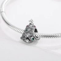 925 sterling silver christmas accessories jewelry christmas tree pendants charm bracelet diy jewelry making for pandora