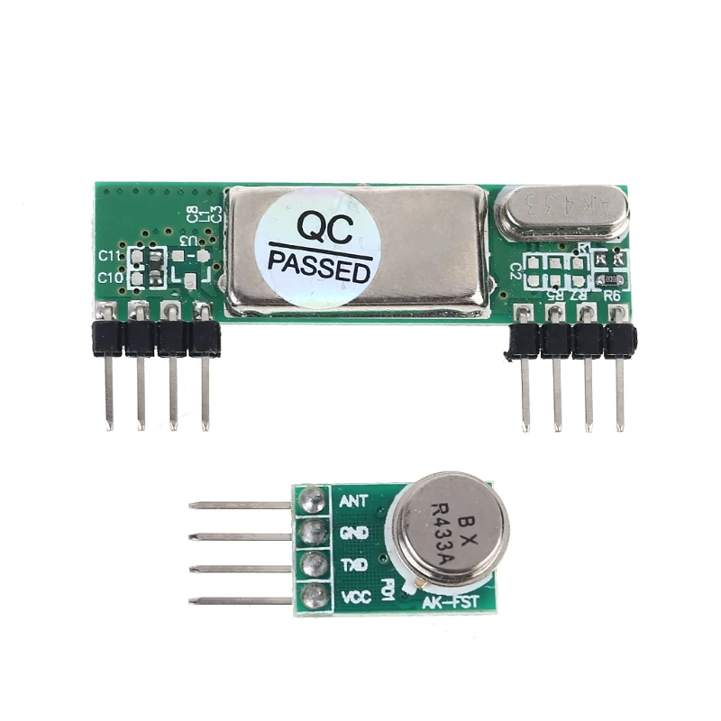 

433 МГц Супергетеродинный 3400 RF передатчик и приемник, комплект для Arduino ARM MCU T3LB