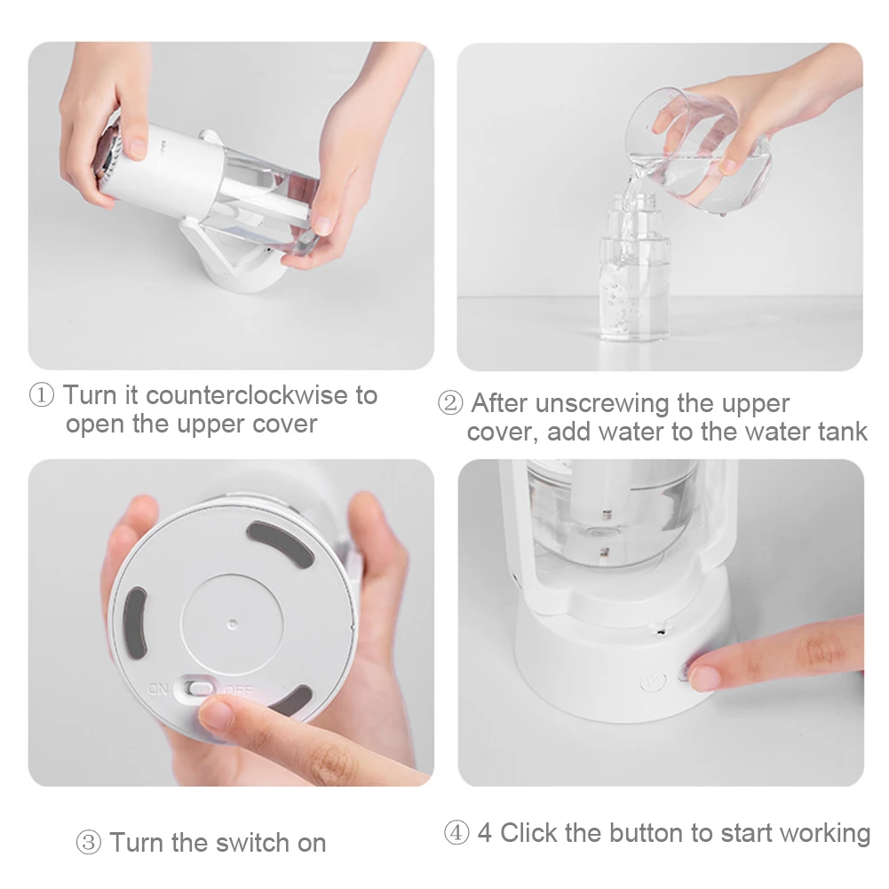 

Magic Negative Air Ion Humidifier 230ML Ultrasonic Essential Oil Diffuser Cool Mist Air Purifier 7 Color Lights USB Humidifier