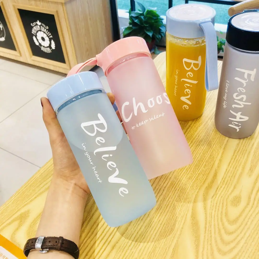 

Buy one get two free] frosted water cup for boys and girls