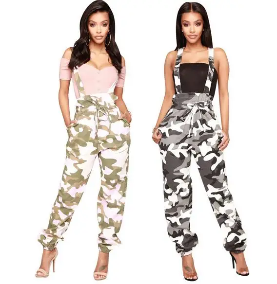 2018 Горячая формальная Женская Ropa стиль женский комбинезон камуфляжная форма