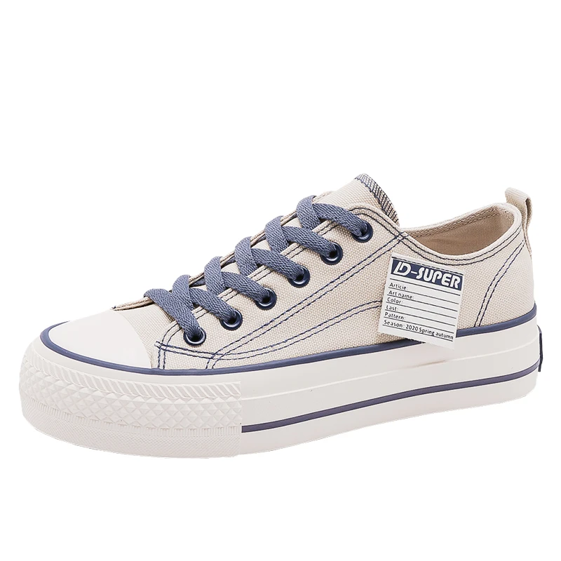 

Women Platform Shoes Spring Summer New Fashion Women Shoes Casual Solid Canvas High quality Color Women Casual Shoes Sneakers