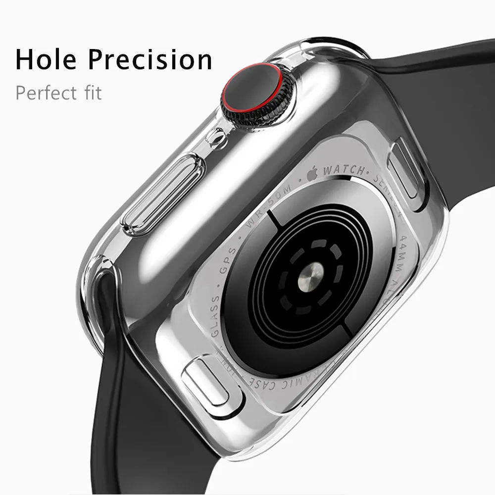 Чехол для Apple Watch 5 44 мм 40 IWatch чехол 42 38 полная защитная пленка из ТПУ 3 2 4 аксессуары