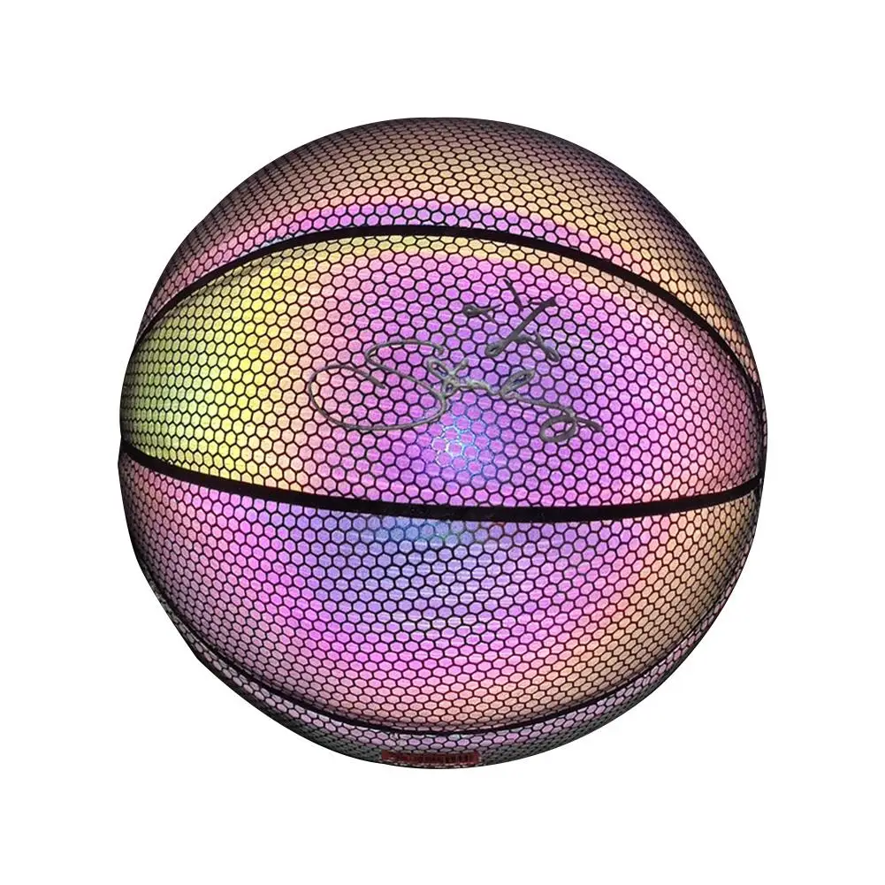 Светильник вверх баскетбольный мяч Батарея ПУ светится в темноте Баскетбол