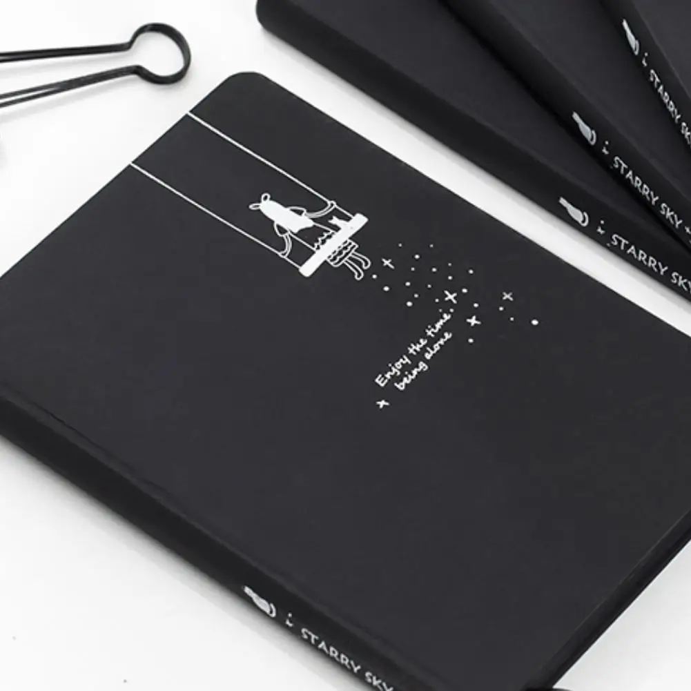 Звездное небо записная книжка с черной бумагой планировщик Альбом Дневник Книга