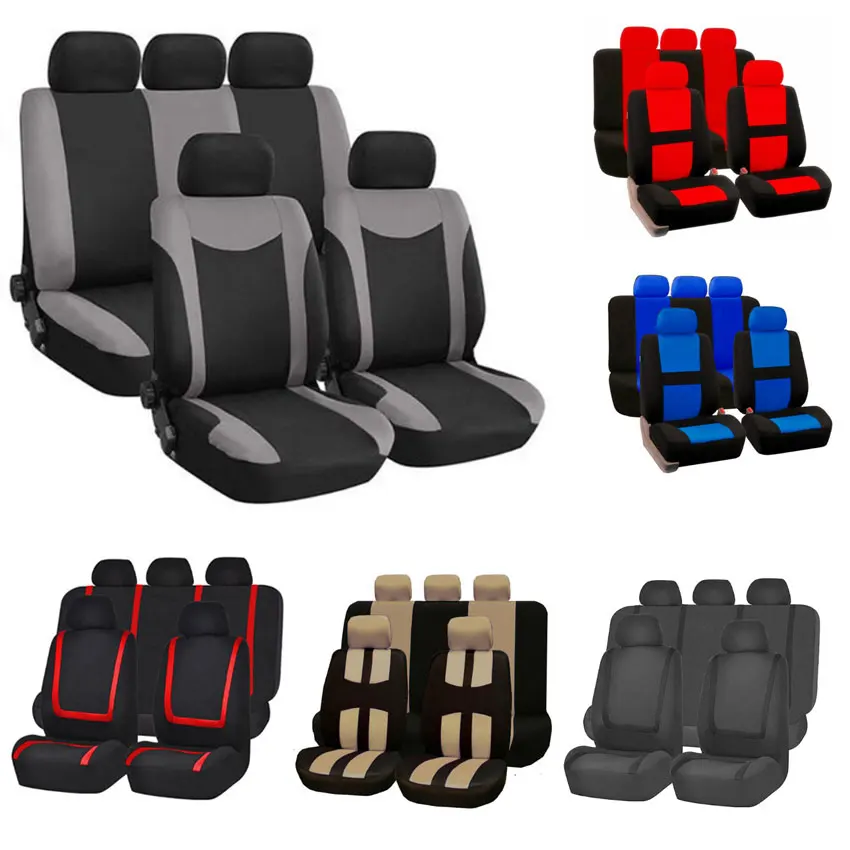 

Interior Accessories 4pcs/9pcs fabric car seat cover universal car accessories car seat cover set for car Seat Protector
