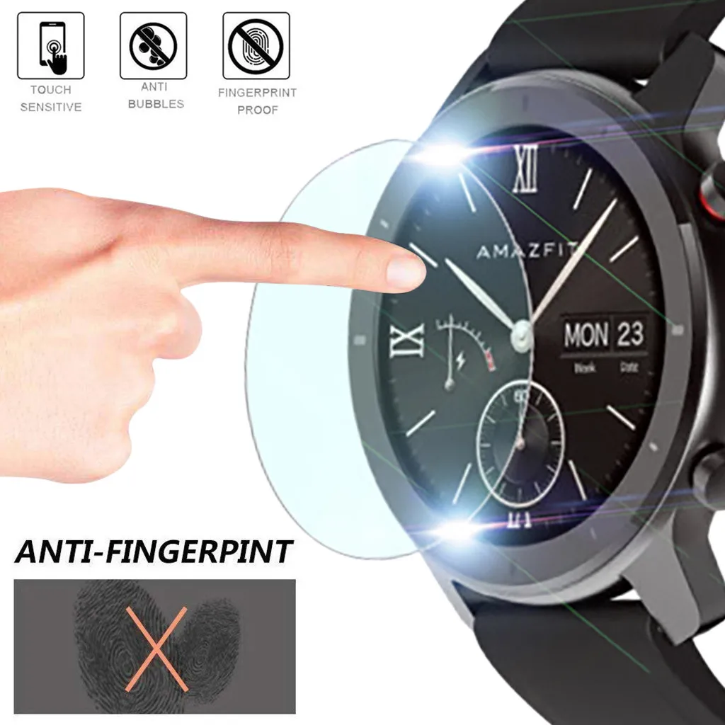 Omeshin 5 шт. Защитная пленка для экрана AMAZFIT GTR Смарт-часы 42 мм Взрывозащищенная