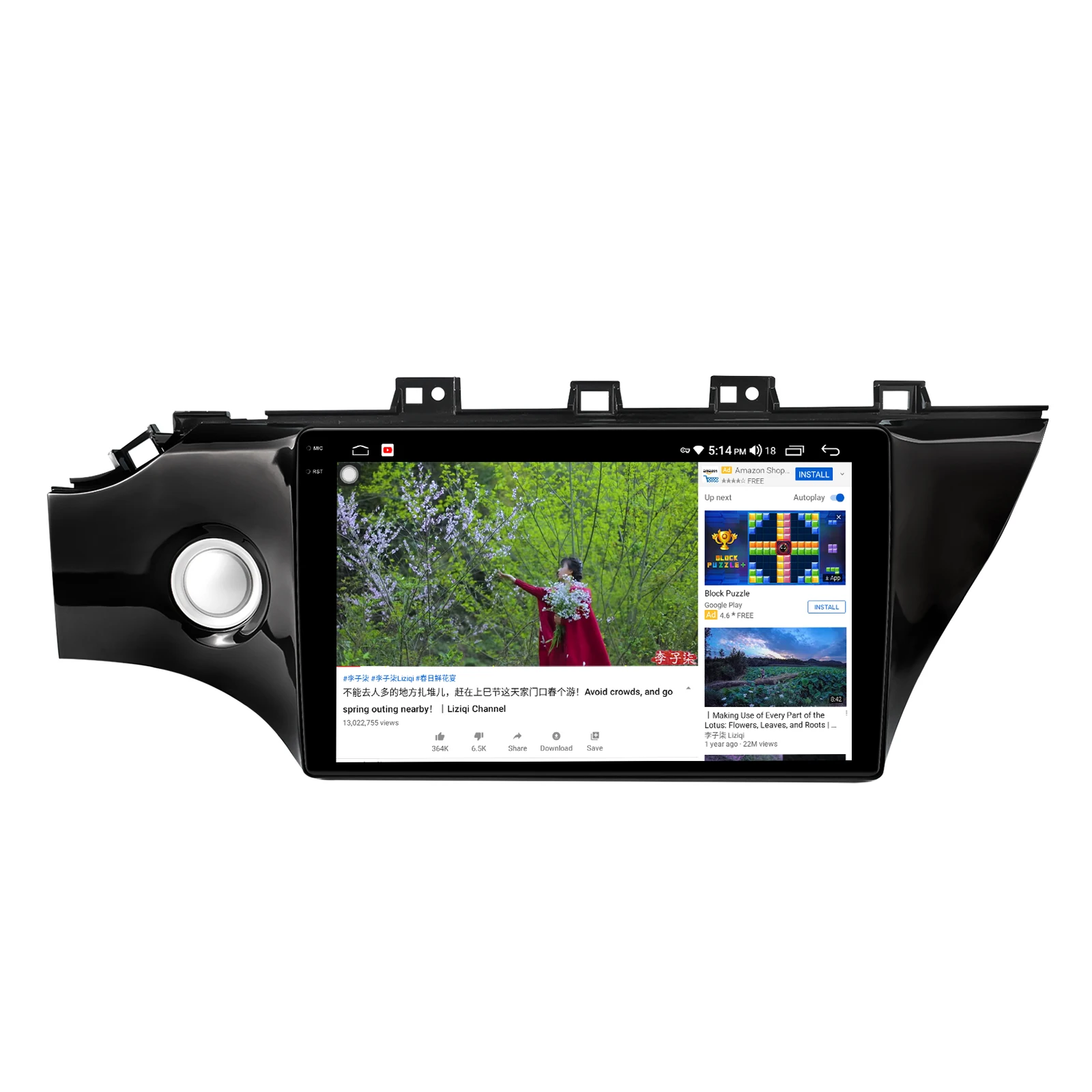 구매 1 Din 10.1 인치 터치스크린 안드로이드 10 블루투스 스테레오 차량용 라디오 헤드 유닛 멀티미디어 무선 카플레이 4G, 기아 K2 리오 2017 +