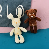 bear doll lanyard keychain bag pendant couple girl cute kawii rabbit kawaii backpack plush ornaments car accessories for