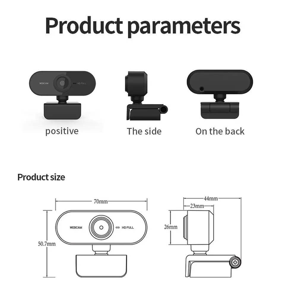 

Webcam 1080P web camera with microphone Web USB Camera Full HD 1080P Cam webcam for PC computer Live Video Calling Work